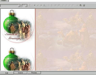 A Blessed Christmas Stationery Collection Screenshot