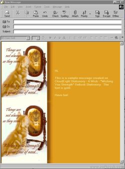 Wishing You Strength Stationery Screenshot